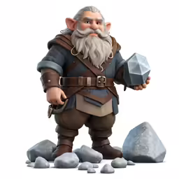 a figurine of the dwarf god