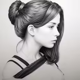an image of a woman with ponytail hair