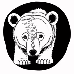 /tmp/FOOkKJP6R.jpg = a black and white illustration of a bear
,/tmp/FOOkKJP6R.jpg = an ink painting of a bear