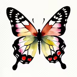 the image of the butterfly