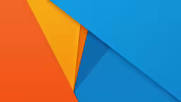 several different colors are stacked next to each other,some abstract orange and blue papers are stacked together