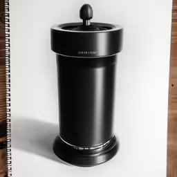 a pencil drawing of a paper holder