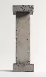 the small object is very large, but it is in grey cement