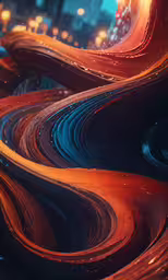 a painting made out of different colors and shapes,a group of lines that have colored waves in them