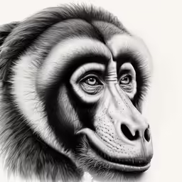 an image of an animal that is drawn in pencil