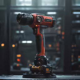 a red and black remote control robot
