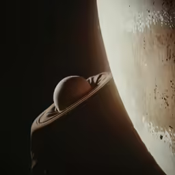 the side of an object in the dark