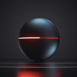 an artistic shot of a red glowing object