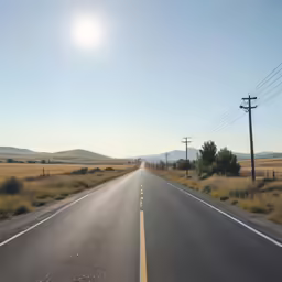 a wide open road in the middle of nowhere