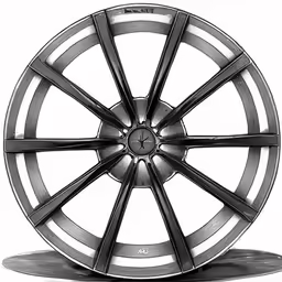 black and white image of a wheel on a stand