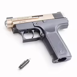 a handgun that is in its accessory package