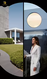 two woman are standing next to each other outside