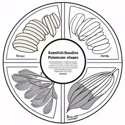 the plant wheel showing the key stages of flowers