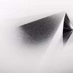 an architectural photo of a cone in the sky