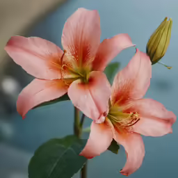 two flowers that are blooming next to each other