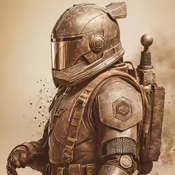 the armor of boba fett from star wars with a gun
