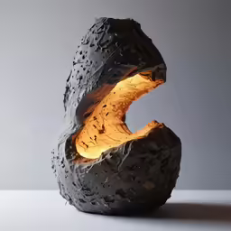 a carved sculpture sitting on top of a table