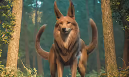 a fox that is walking in the grass