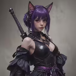 a woman in a gothic costume holding a gun