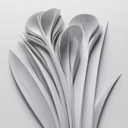 a group of three metal utensils, one with long pointed knives