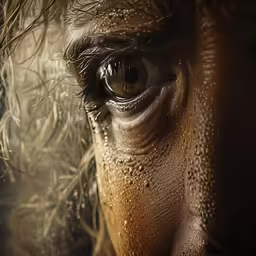 the eye of an elephant is reflected in its eye