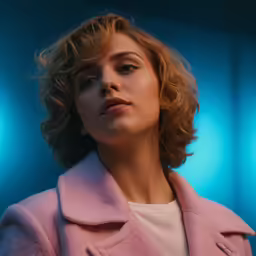 a close up of a person with a coat on