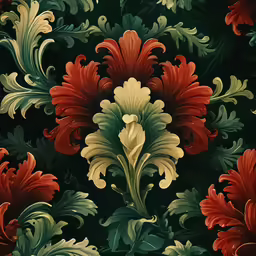 an image of a large flower wallpaper design