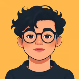 an image of a boy wearing glasses