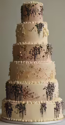 a decorated cake sitting on top of a counter
