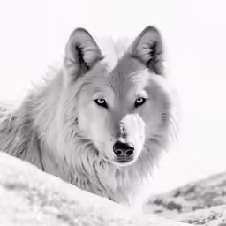 the dog is sitting down in the snow
