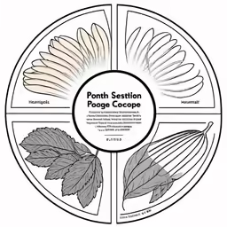 the four sections in a flower arrangement