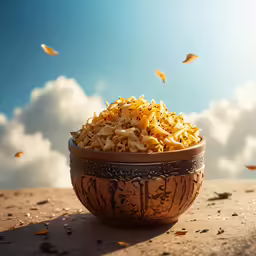 the dish is full of noodles that are being tossed over