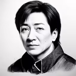 a black and white photo of a woman