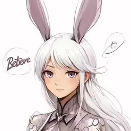 an anime character in a bunny suit