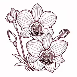 the drawing of three flowers is made by a student at school
