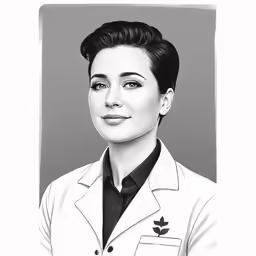 an illustration of a woman in a uniform