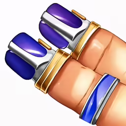 the wrist with four different colored sections on it