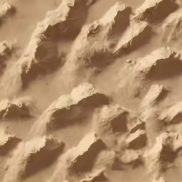 an interesting design is created with rough sand