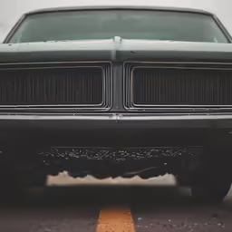 this is the front end of a muscle car