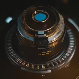 the lens cap on a camera with an additional lens holder