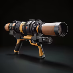 a telescope being held by a camera on a tripod