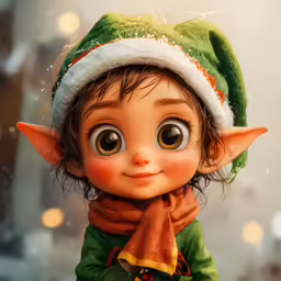 a small elf toy with large round eyes