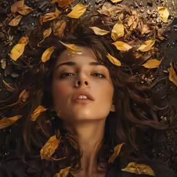 woman with her eyes closed laying down on the ground