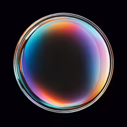 a close up of an object on a black background