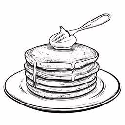 the pancakes are stacked on top of each other