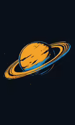 an image of the saturn planet with an open ring in the center