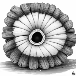 a black and white photo of a flower