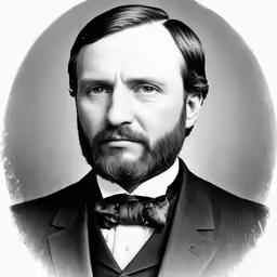 a man with a beard and bow tie