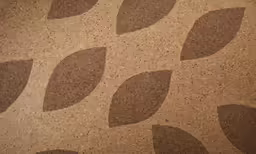 the pattern is made from several circles on fabric