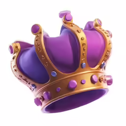 a crown made of many different types of materials